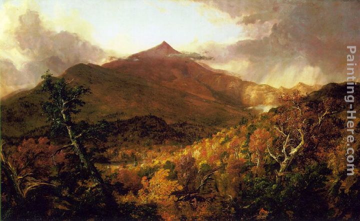 Schroon Mountain, Adirondacks painting - Thomas Cole Schroon Mountain, Adirondacks art painting